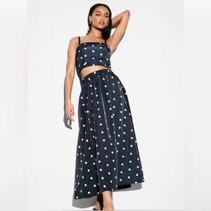 Polka Dot Crop Top & Skirt